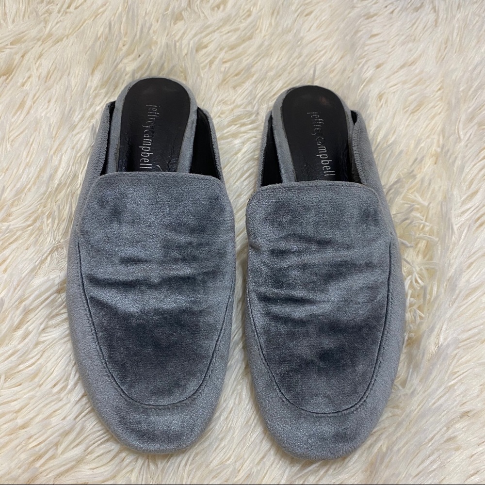 Jeffrey Campbell Velvet Mules